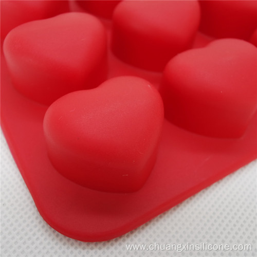 Silicone Bakeware Chocolate Mould Heart Shape 15-Cup